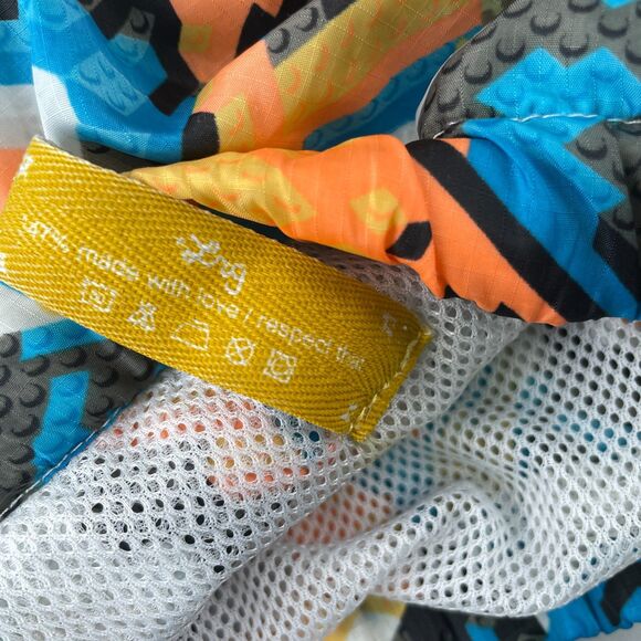 LRG Jacket Mens XL You's A Toy Hooded Windbreaker Multicolor Ripstop Full Zip - Picture 13 of 13